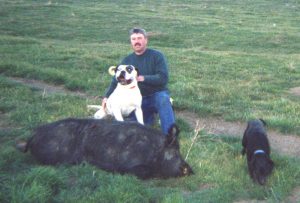 Loran and one of his Dogs for Hunting
